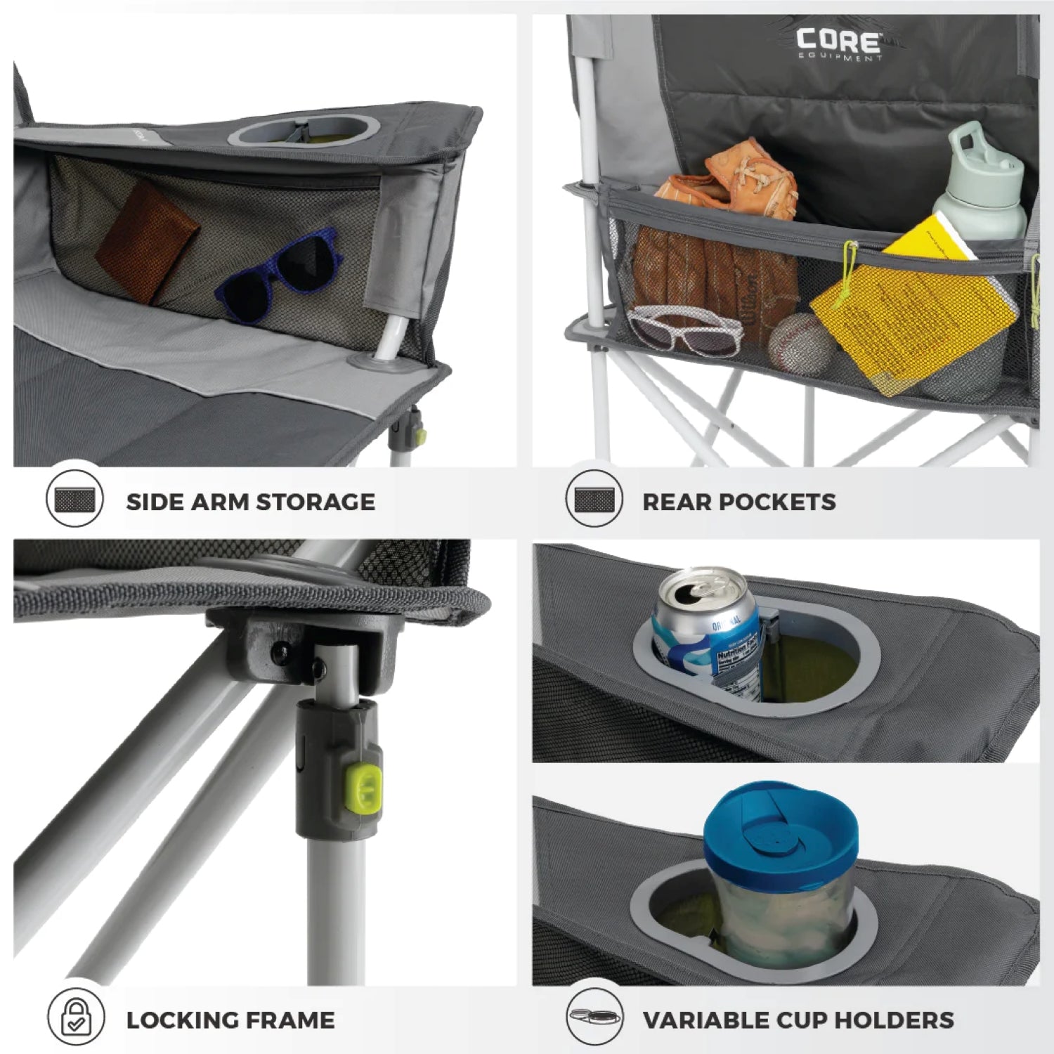 CORE Loveseat Double Chair Padded